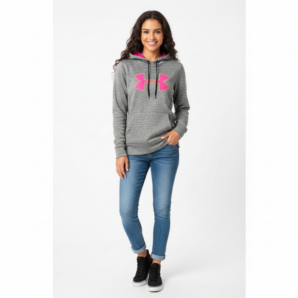 Under Armour Gray and Purple Hoodie